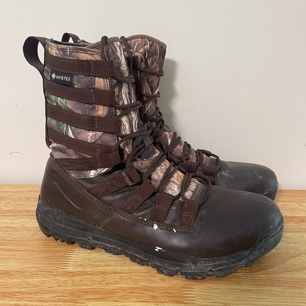 Nike SFB Field 2 8" RealTree Camo Gore-Tex Leather Boots Size 9.5